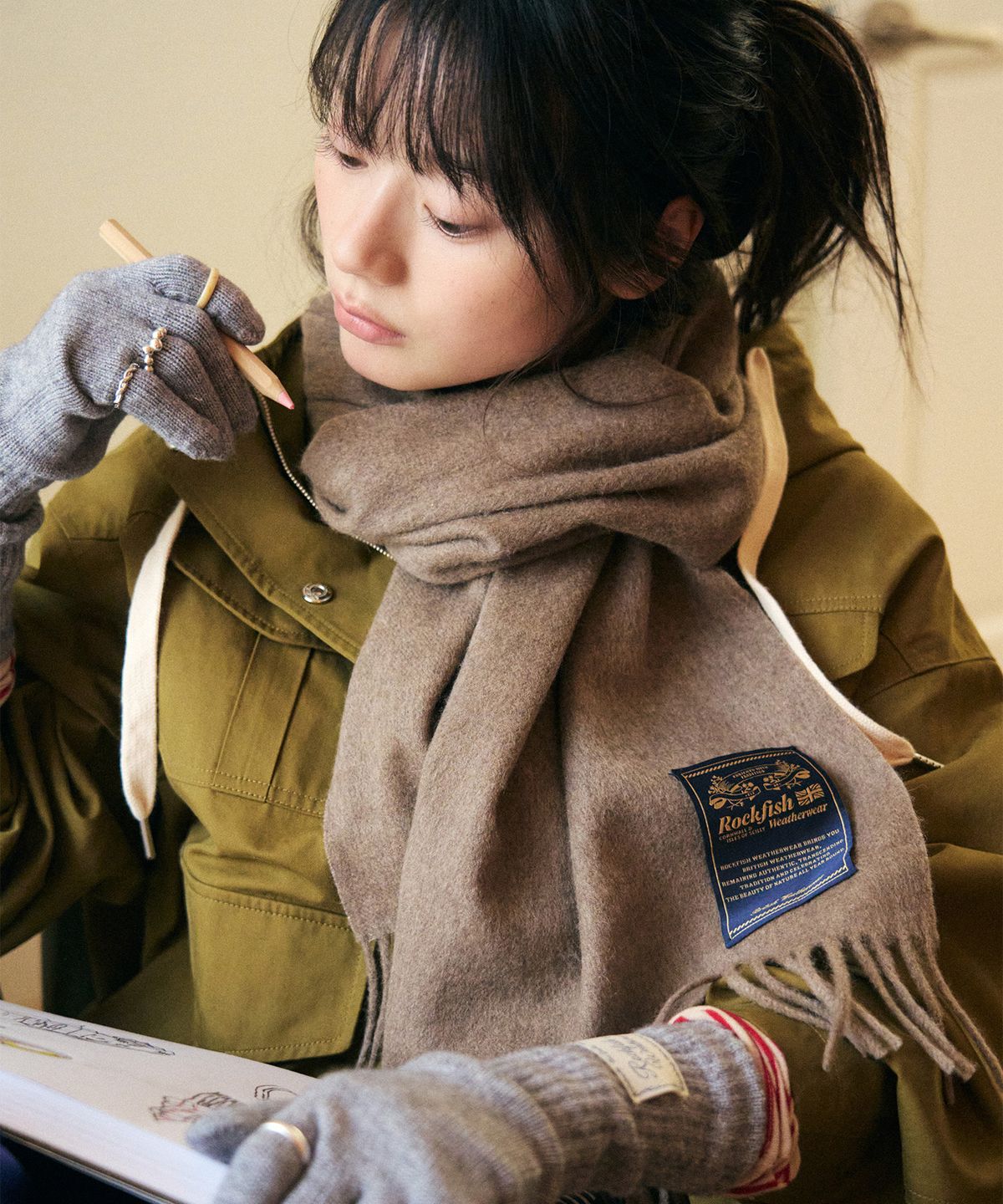 락피쉬웨더웨어(ROCKFISH WEATHERWEAR) CLASSIC WOOL SCARF SOLID - 7 colors