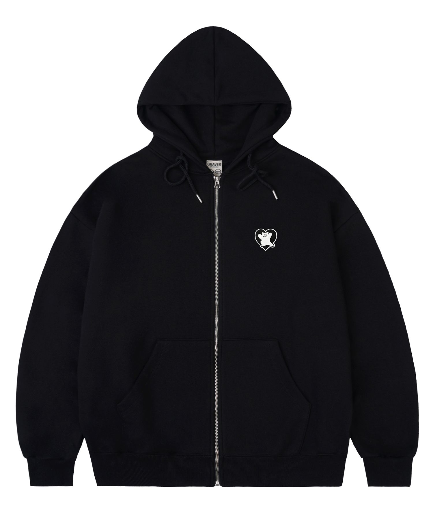 【GRAVER】24FW★ Bear Heart Embroidery Sweatshirt MUSINSA | GRAVER [UNISEX] Bear Heart Embroidered