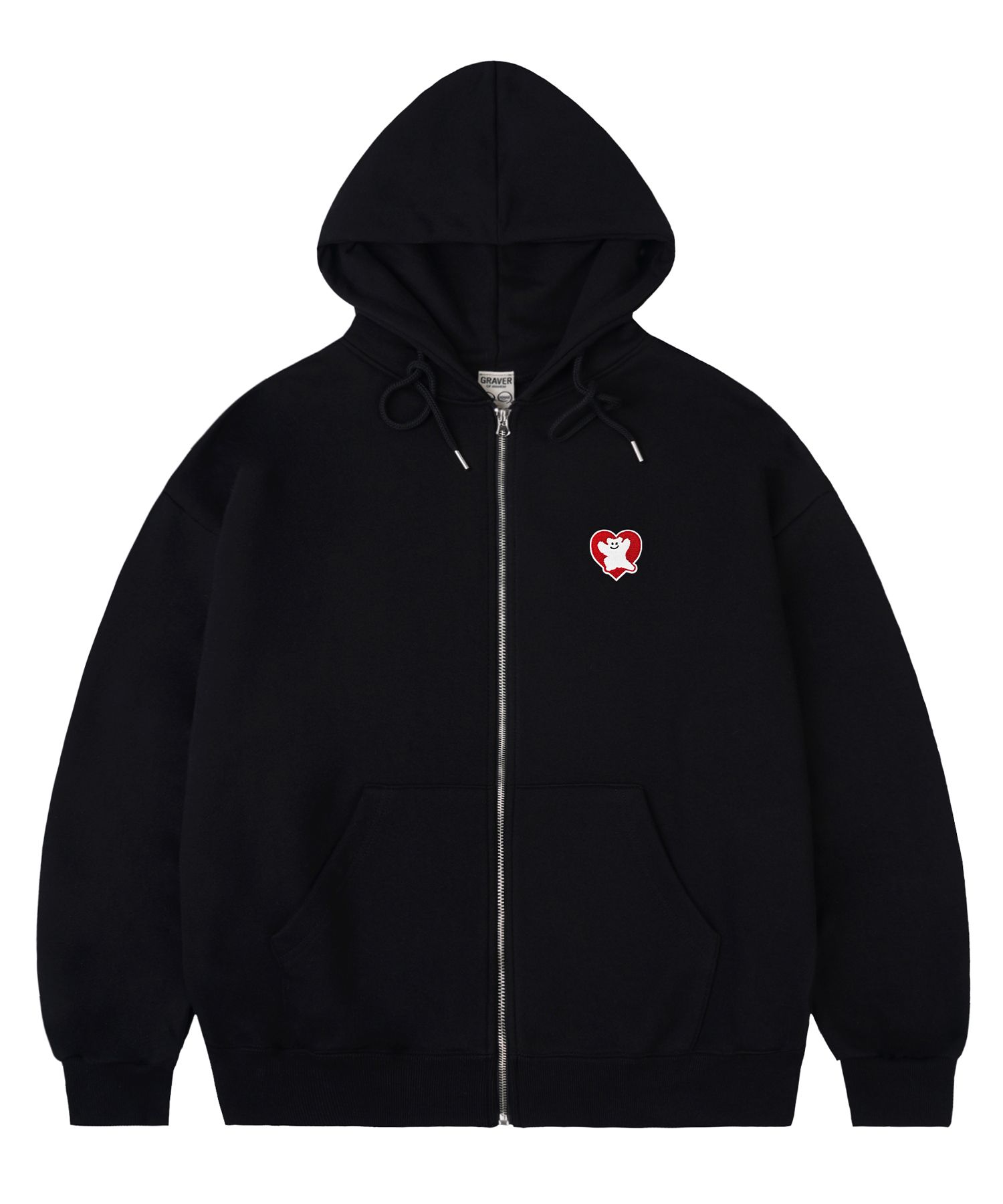 【GRAVER】24FW★ Bear Heart Embroidery Sweatshirt MUSINSA | GRAVER [UNISEX] Bear Heart Embroidered