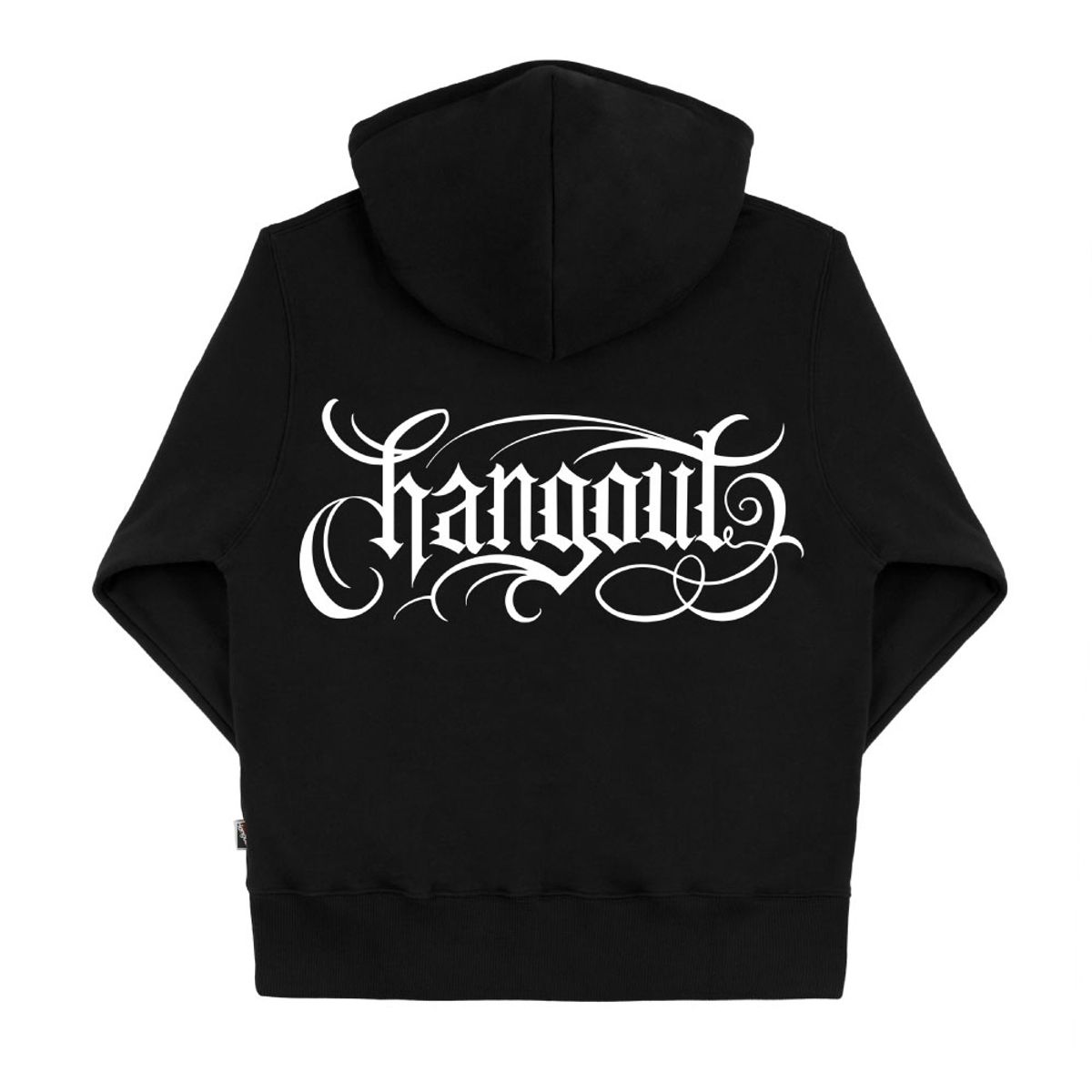 행아웃(HANGOUT) X 에이맨 치카노 리플렉티브 레터링 후디 (블랙)