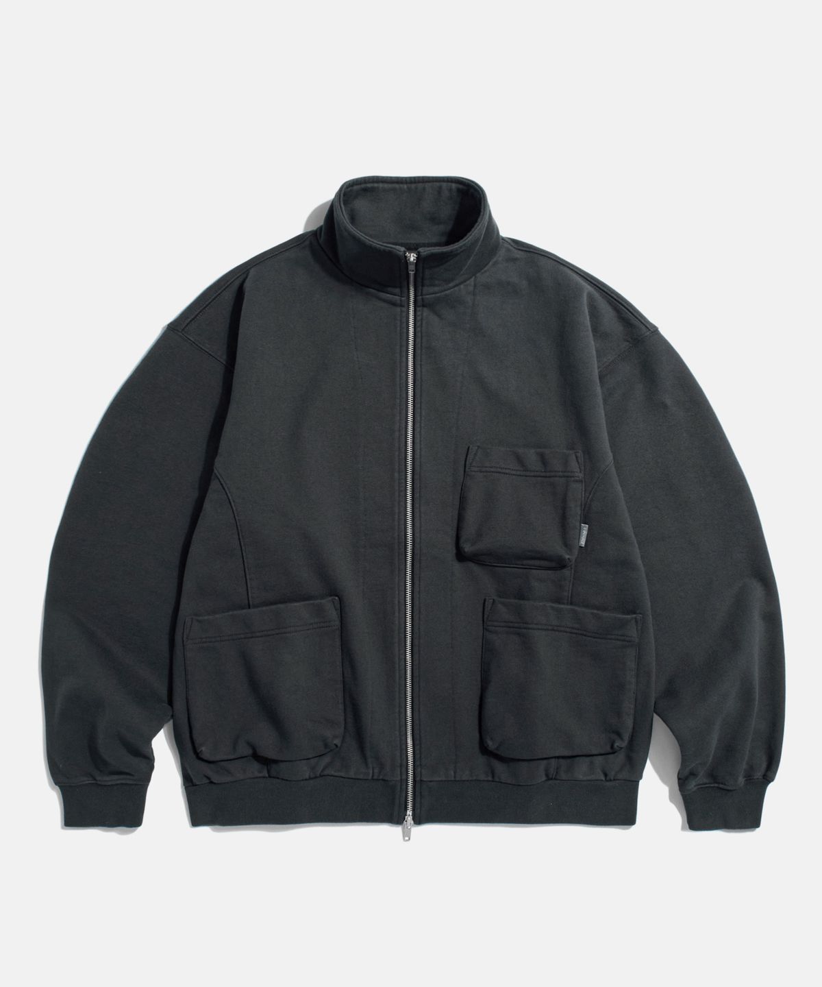 에스피오나지(ESPIONAGE) Full Zip Sweat Work Jacket Vintage Black