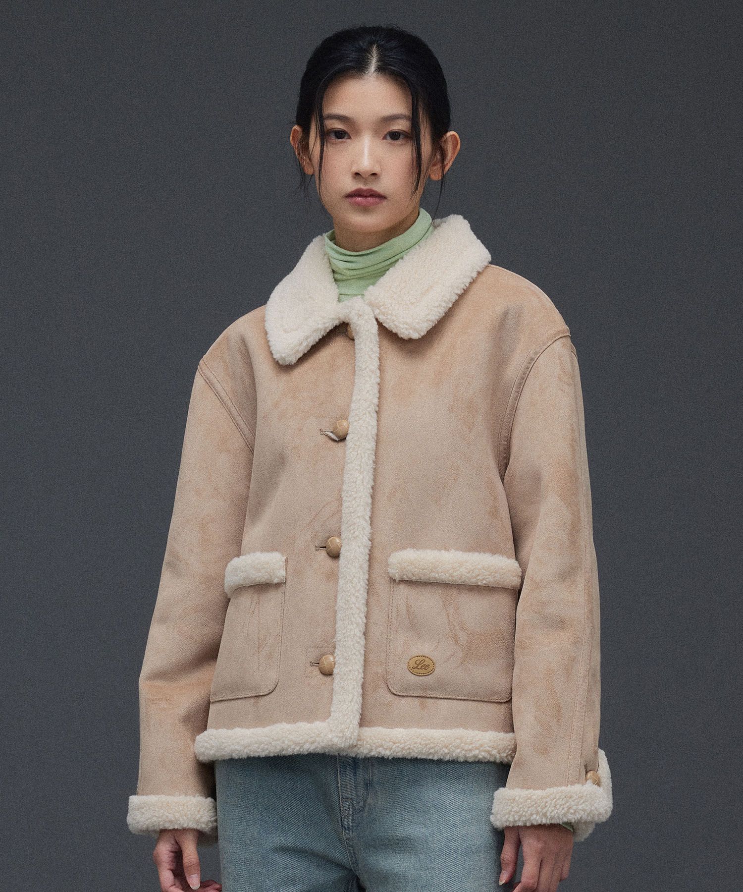 시어링 카라 무스탕 코트 [BEIGE] / WBE4L10525 source detail 60