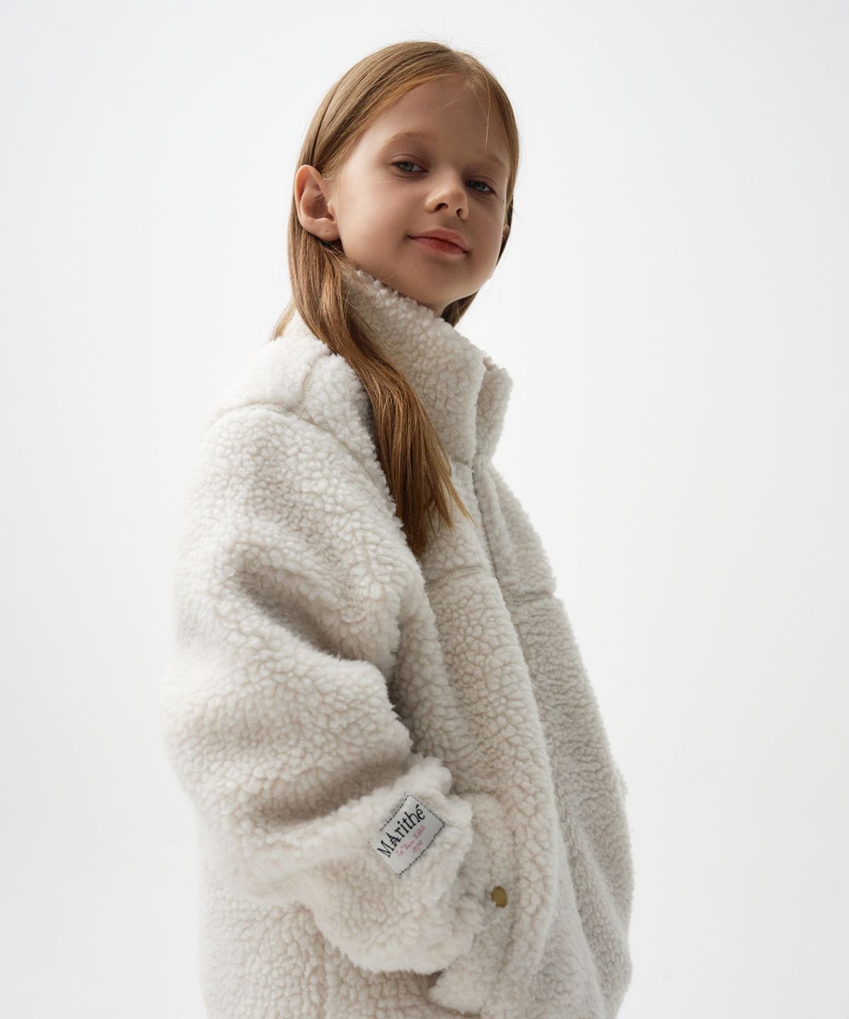 마리떼 키즈(MARITHÉ KIDS) ENFANT FLEECE JACKET ivory