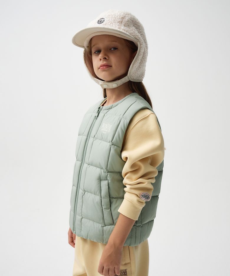 ENFANT LIGHTWEIGHT DUCK DOWN VEST mint