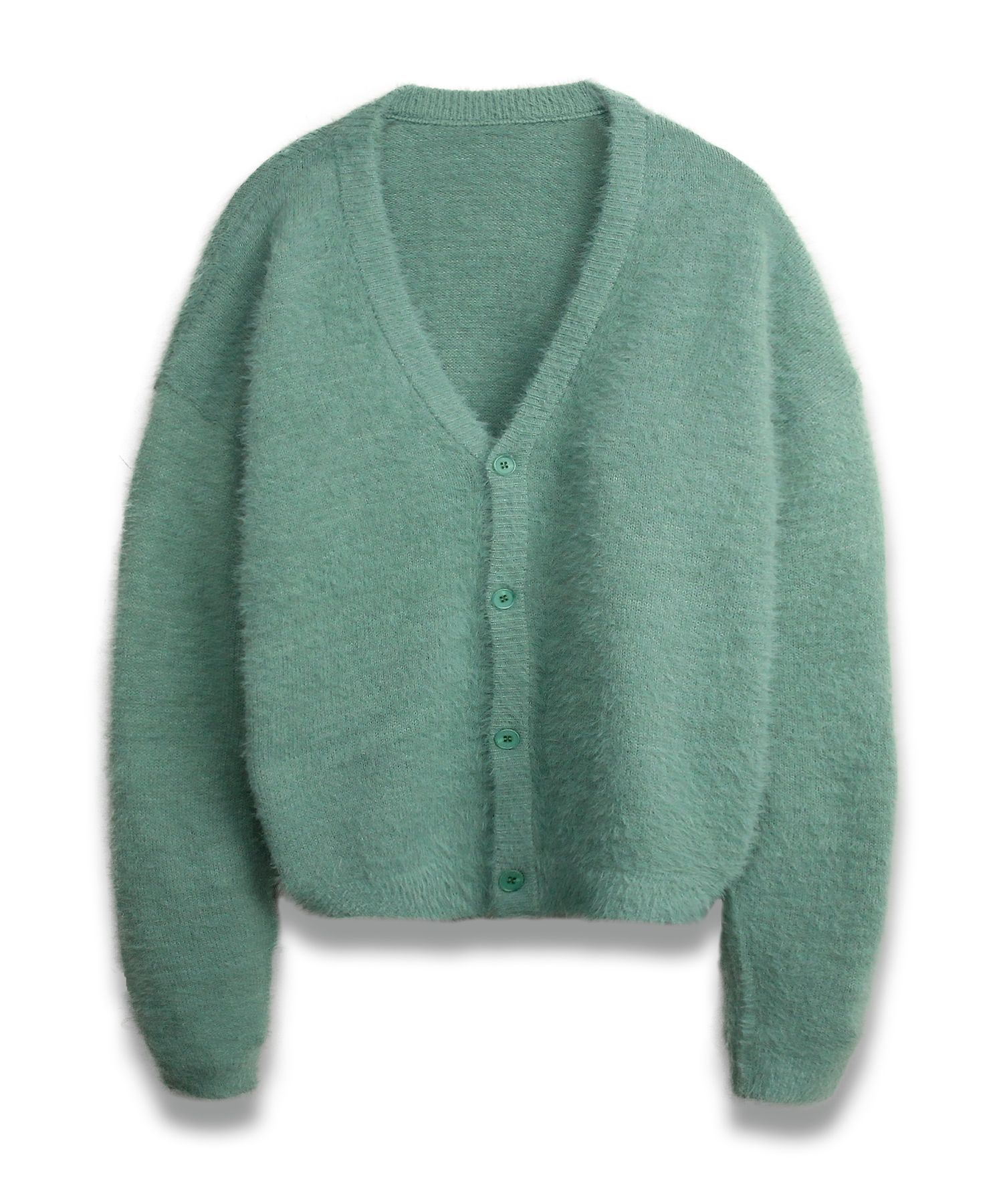 MUSINSA | DOFFJASON Nomad Hairy Cardigan MINT