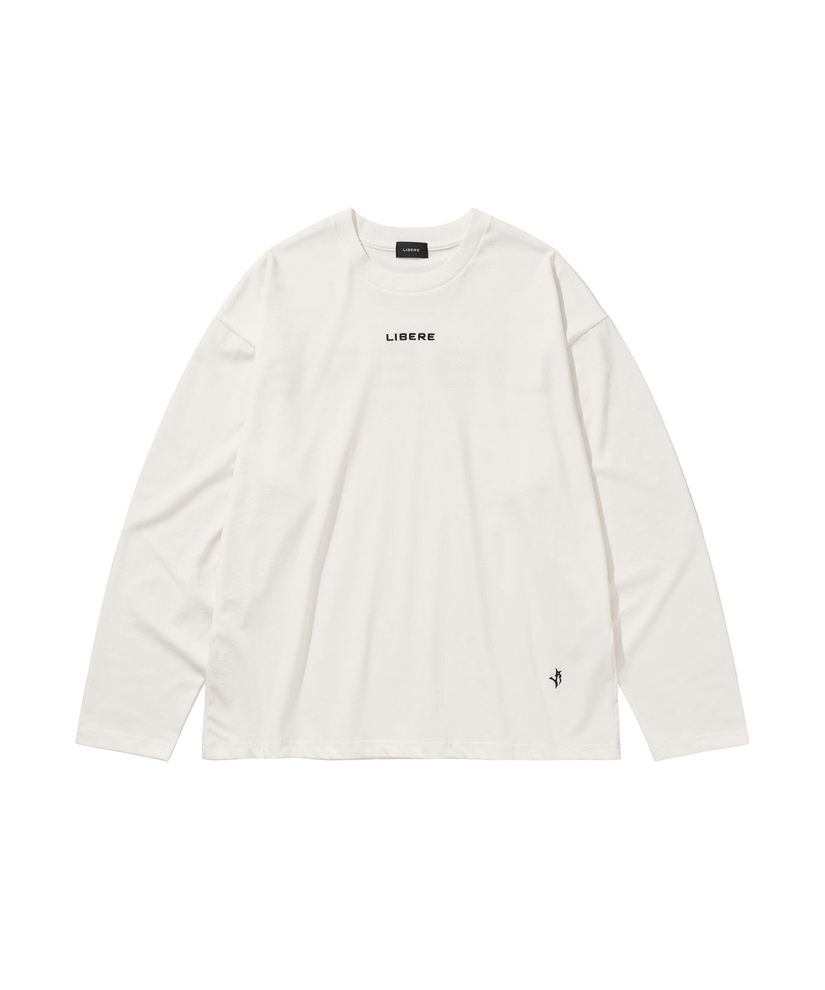 리베레(LIBERE) LIBERE LOGO LS TEE / WHITE