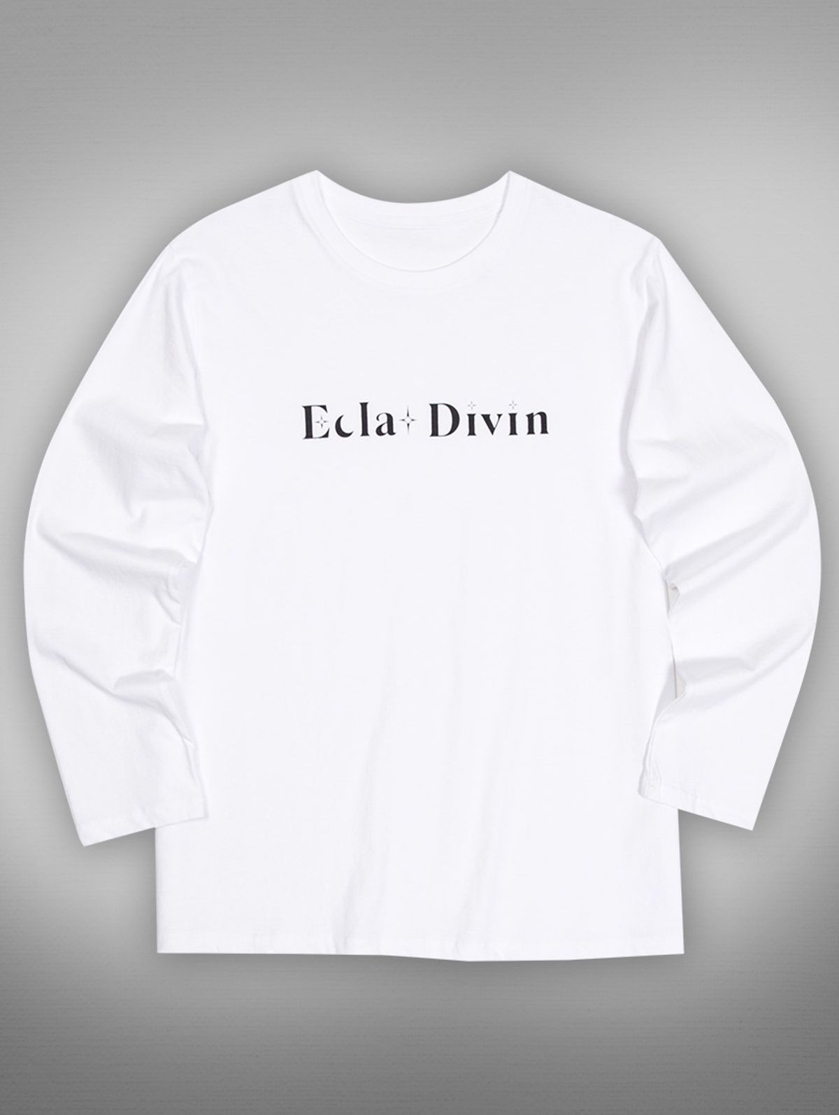 에클라 디뱅(ÉCLAT DIVIN) 에클라 디뱅 흰색 티셔츠 (긴팔) logotype