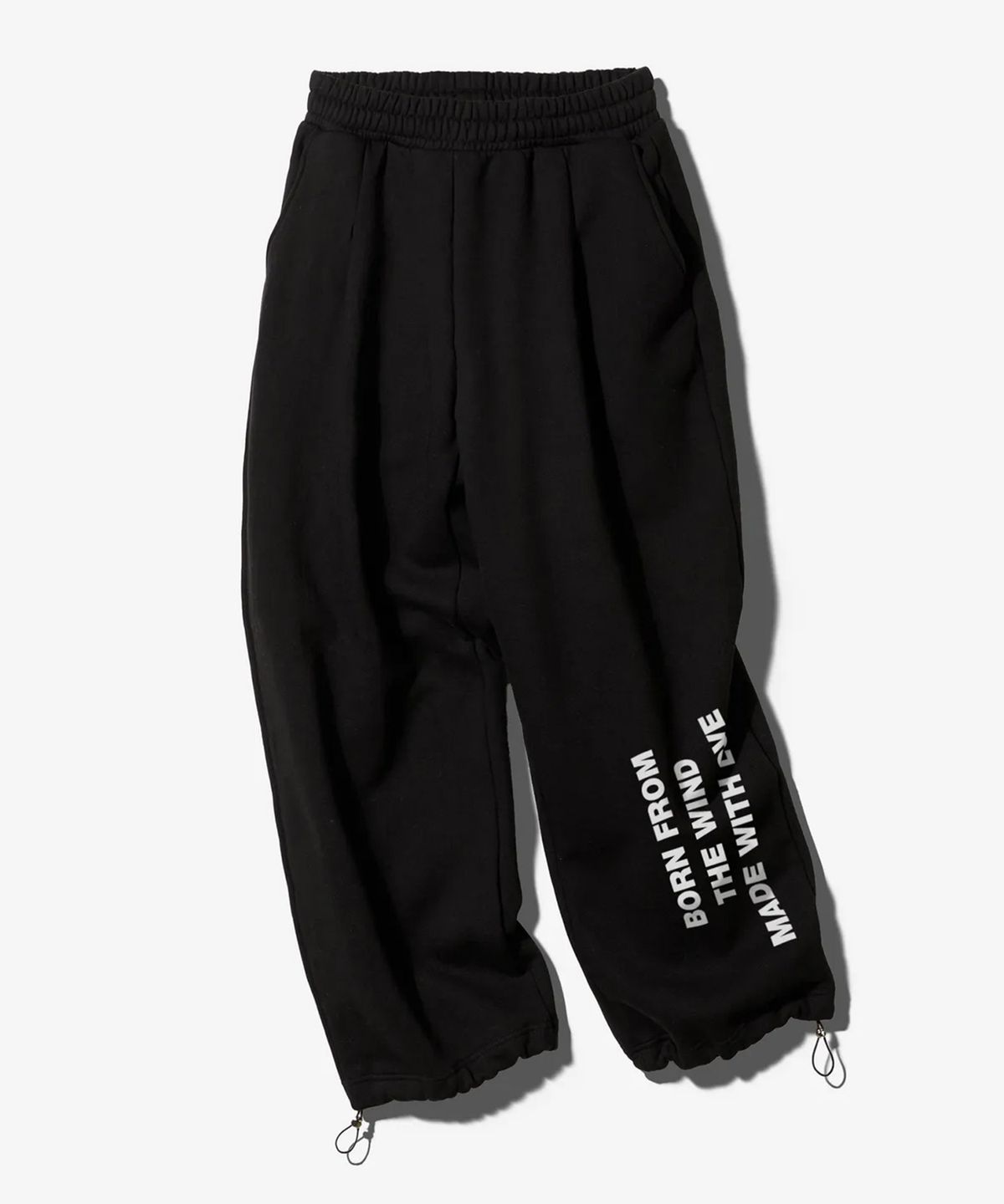 팬쇼(FANSHOW) MWL STRING ONE TUCK PANTS - BLACK