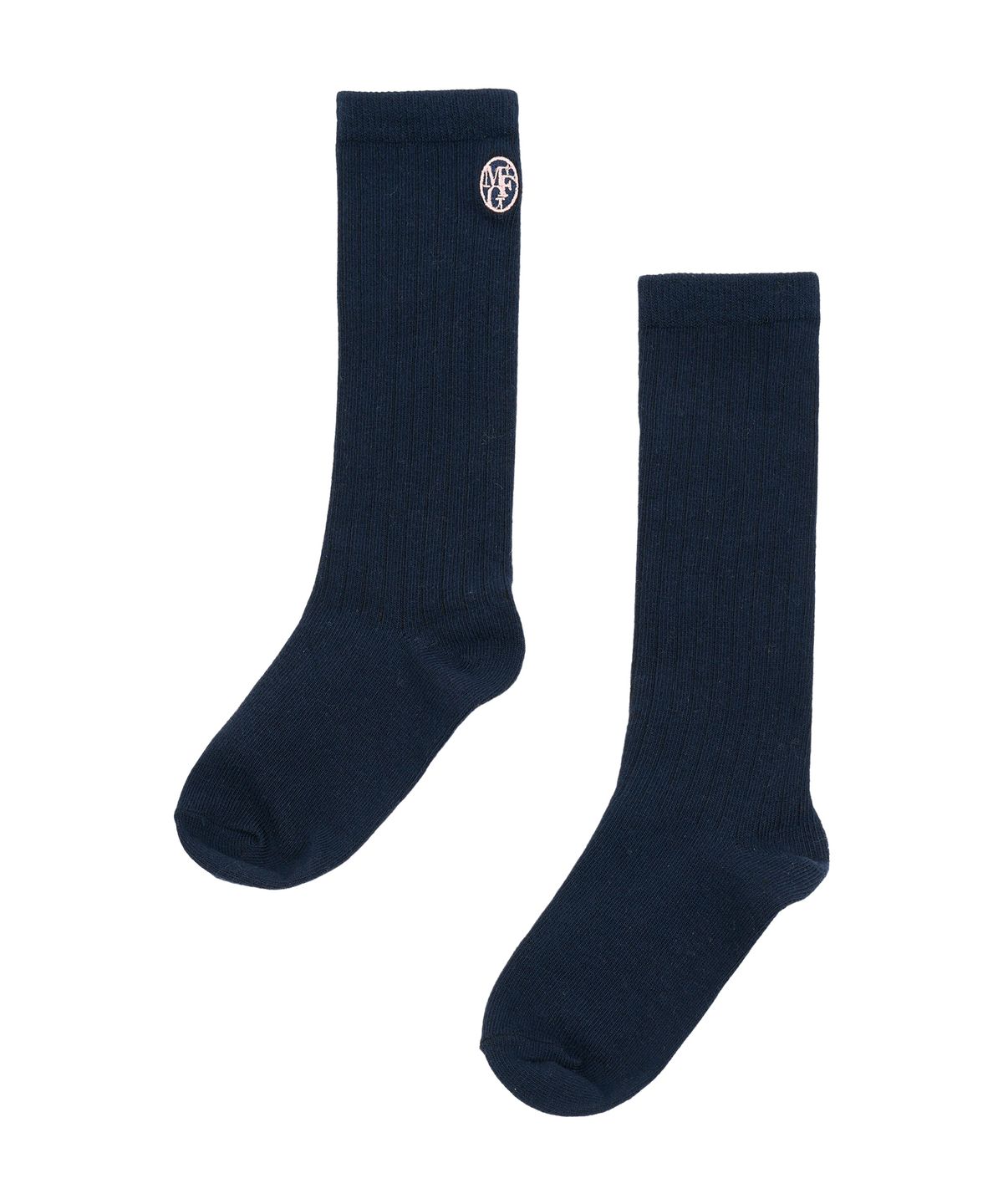 마리떼 키즈(MARITHÉ KIDS) ENFANT CIRCLE LOGO KNEE SOCKS navy