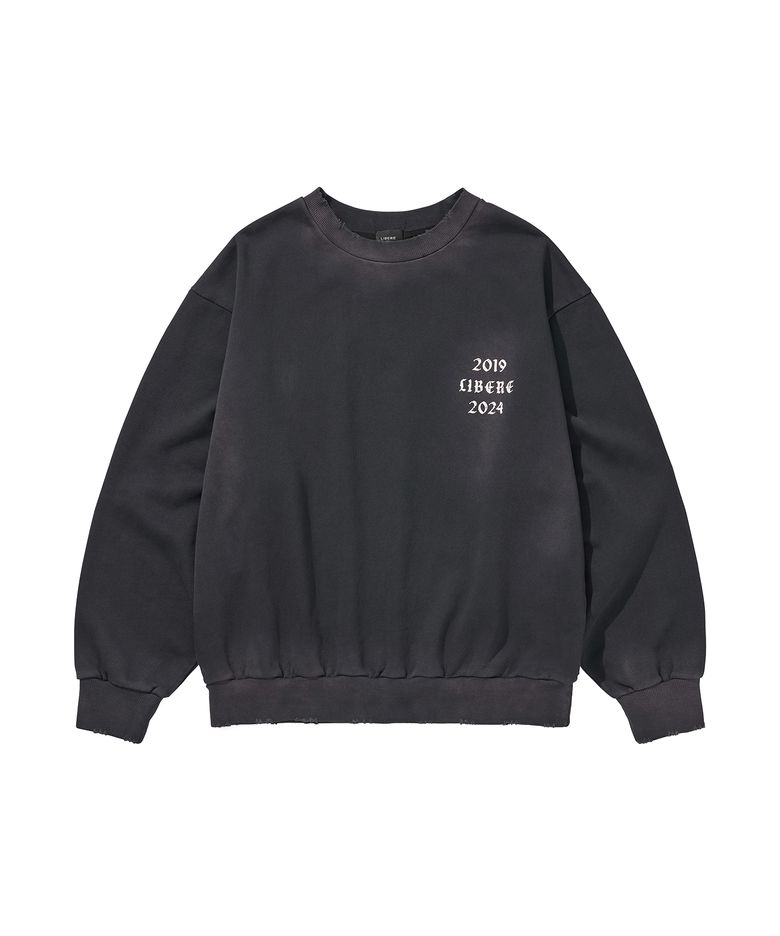 GOTHIC LOGO CREWNECK SWEAT / BLACK