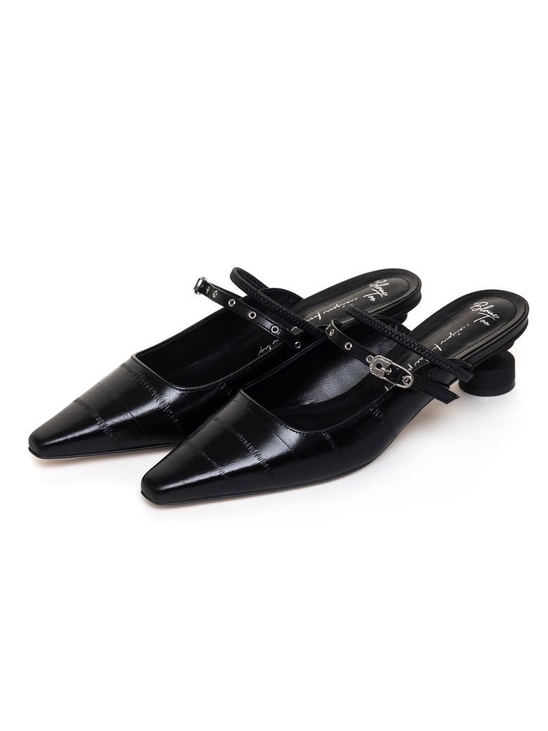 스트랩 뮬  TWO STRAP MULE 40[F78-BLACK]