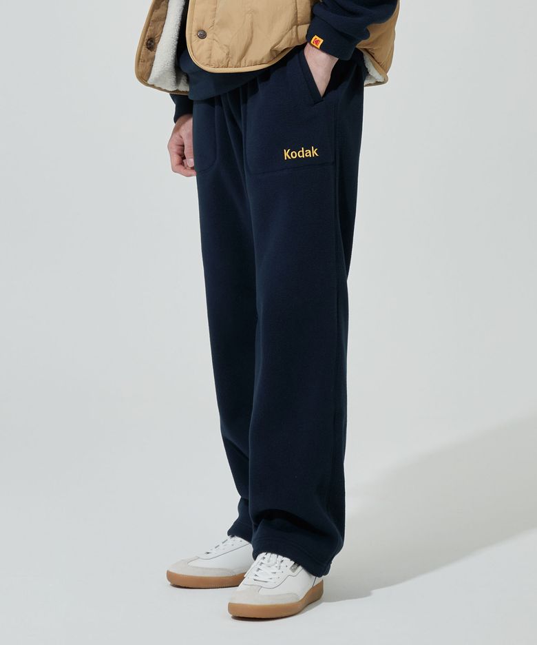마이크로플리스 세미와이드핏 스트링 조거 팬츠 NAVY