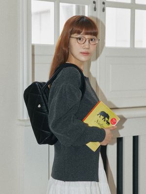 Smooth Baguette Bag (Black)_HC2479BG002M