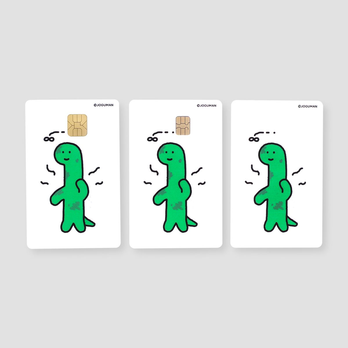 아이피즈(AIPZ) 조구만 리무버블 카드 커버 스티커 꼬질꼬질 브라키오