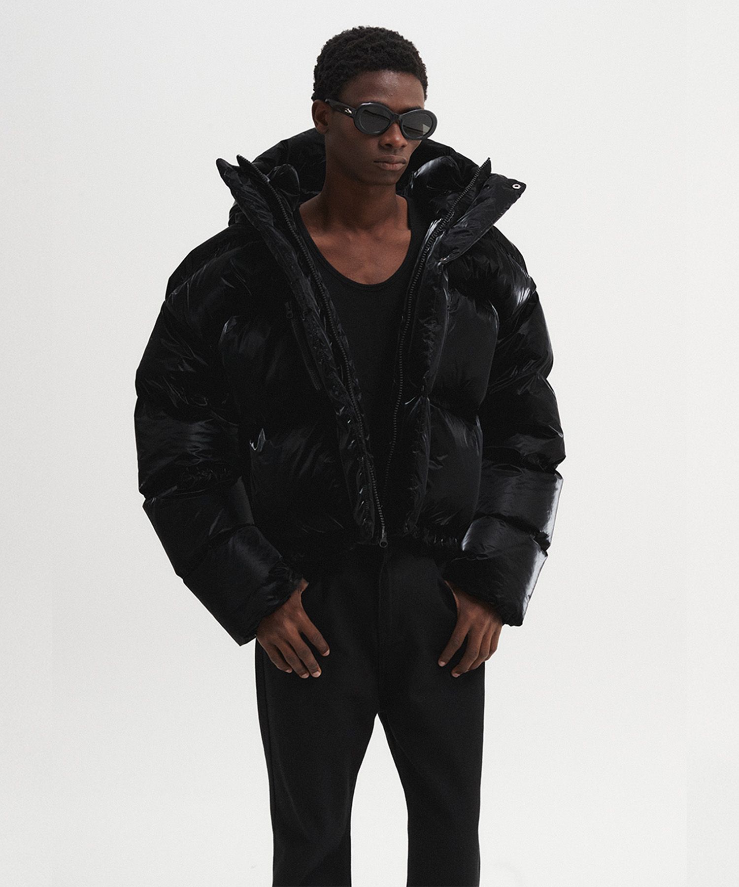 m　ダウン　ブラック MIZUNO（ミズノ） ダウンコート ダウンジャケット 「emmi｜MIZUNO