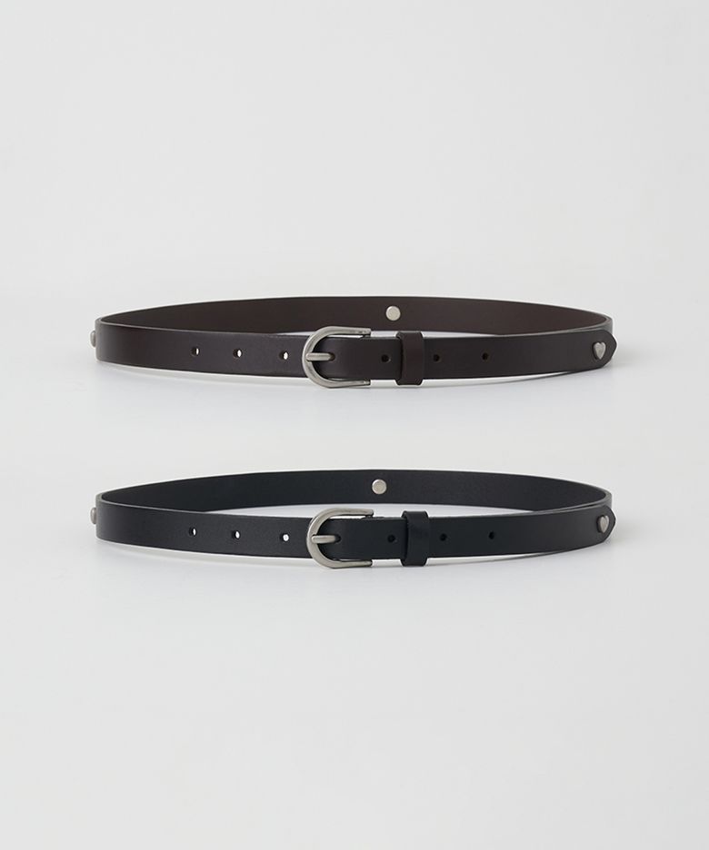 HEART PUNCHING LEATHER BELT
