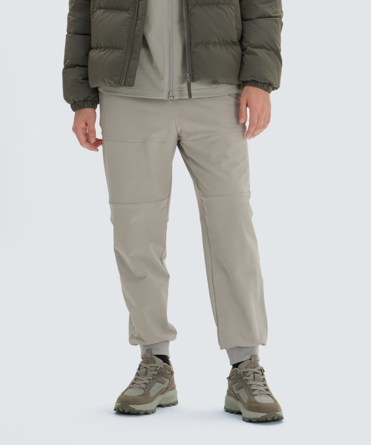 스노우피크 어패럴(SNOWPEAK APPAREL) 라고 기모 조거 팬츠 (S24WMTPT39) Beige Gray