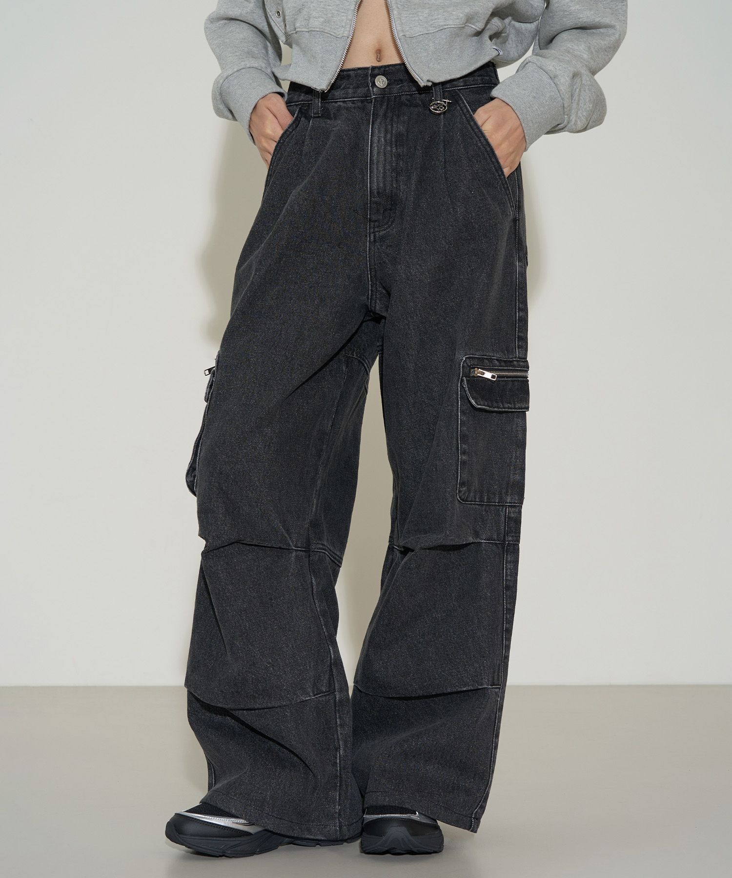 ★ILLIGO★ Wide Pocket Cargo Pants Blue 5012264137 MUSINSA | ILLIGO Wide Pocket Cargo Pants Blue