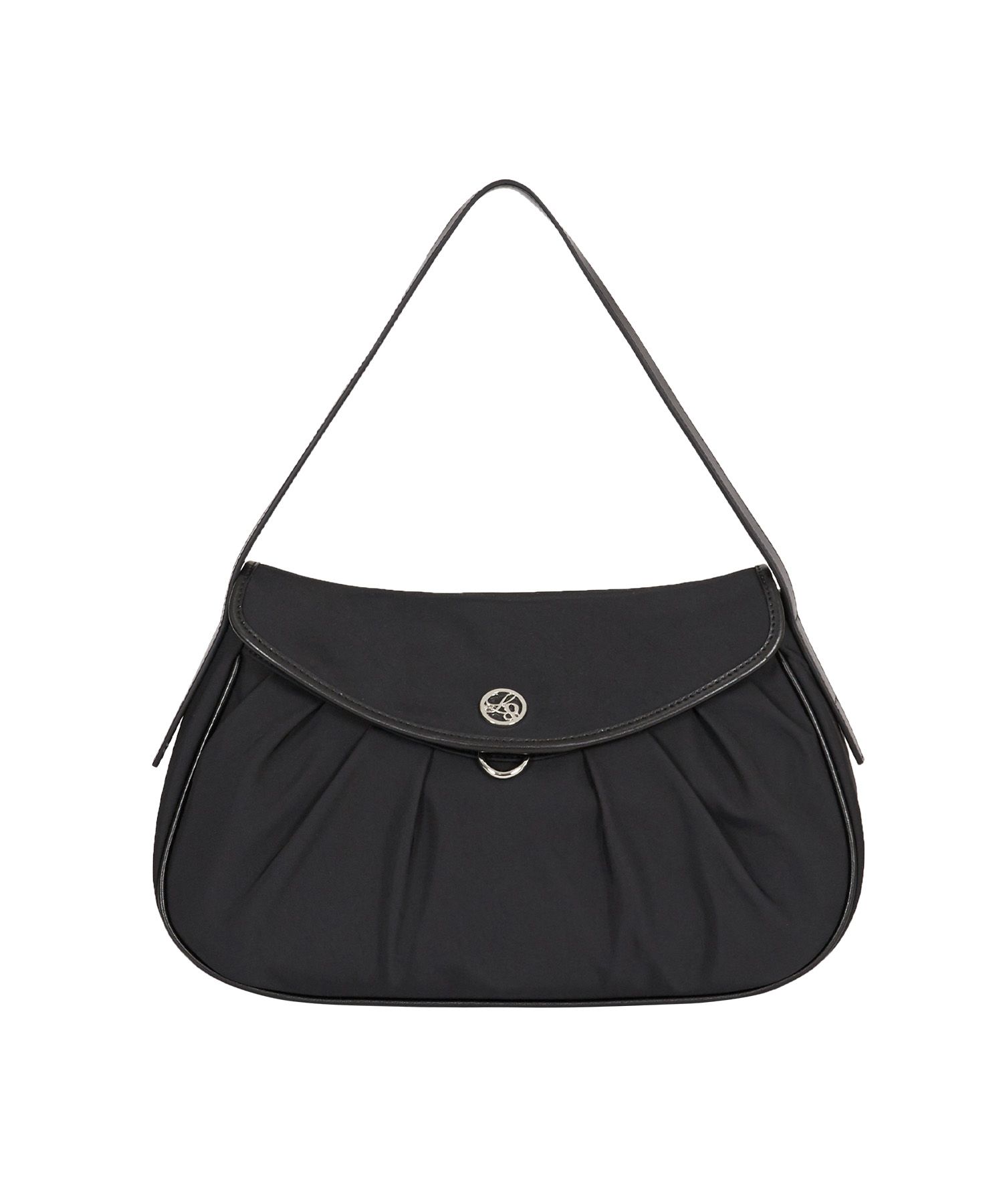 ●ILLIGO● Ruffle round tote bag black 5012264154 MUSINSA | ILLIGO Ruffle round tote bag black