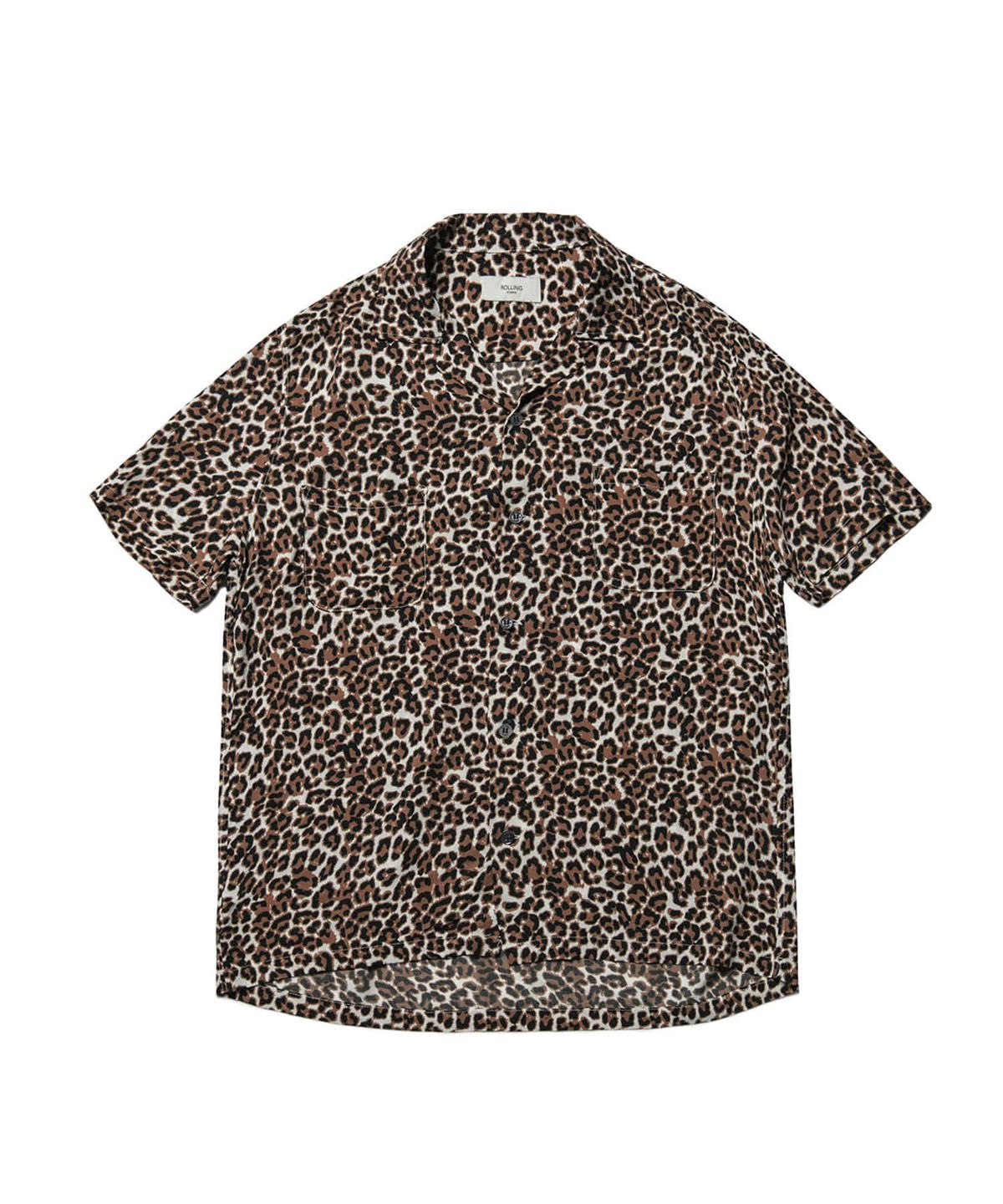 롤링스튜디오(ROLLINGSTUDIOS) HAWAIAN SHIRT LEOPARD