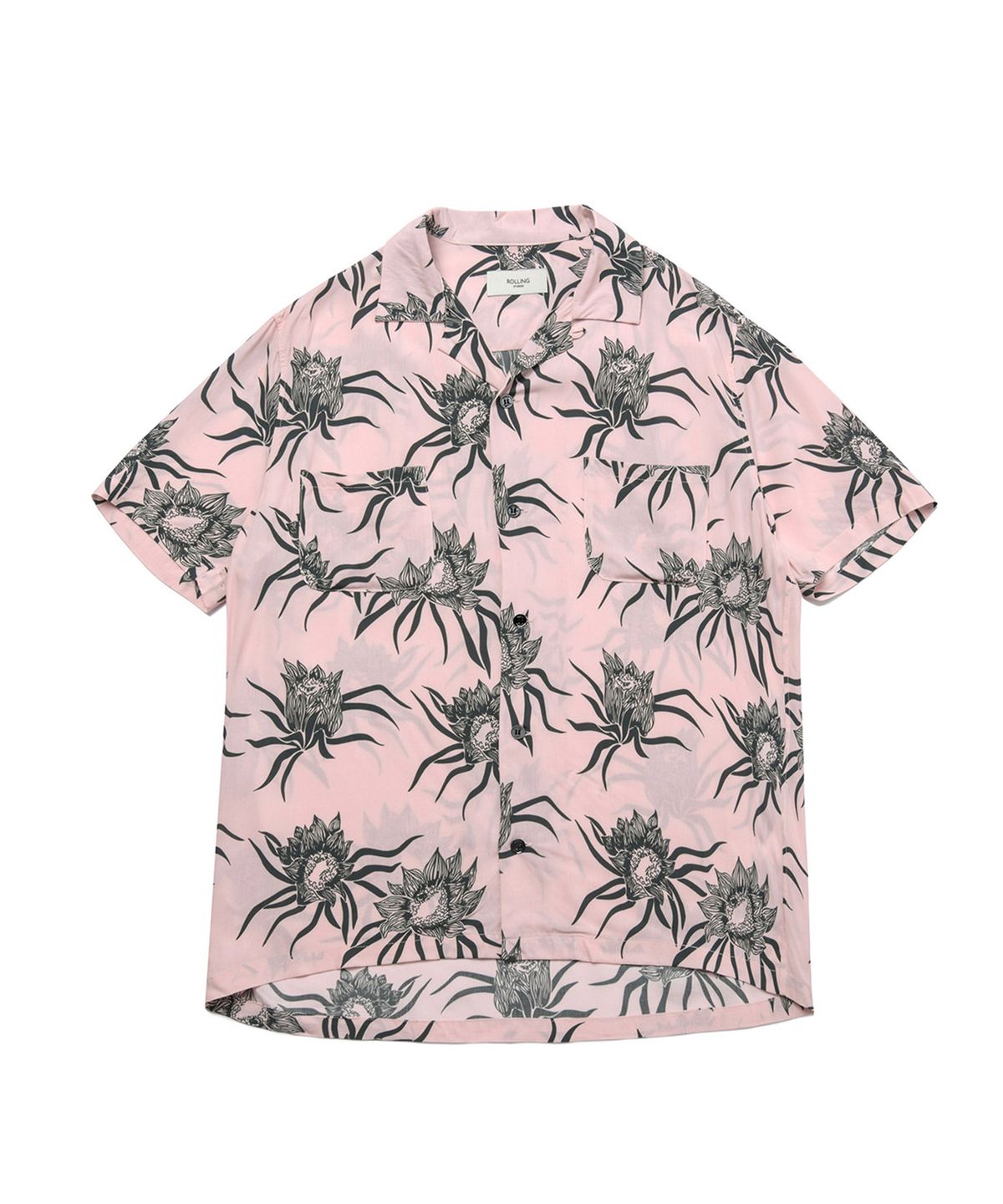 롤링스튜디오(ROLLINGSTUDIOS) HAWAIAN SHIRT FLOWER PINK