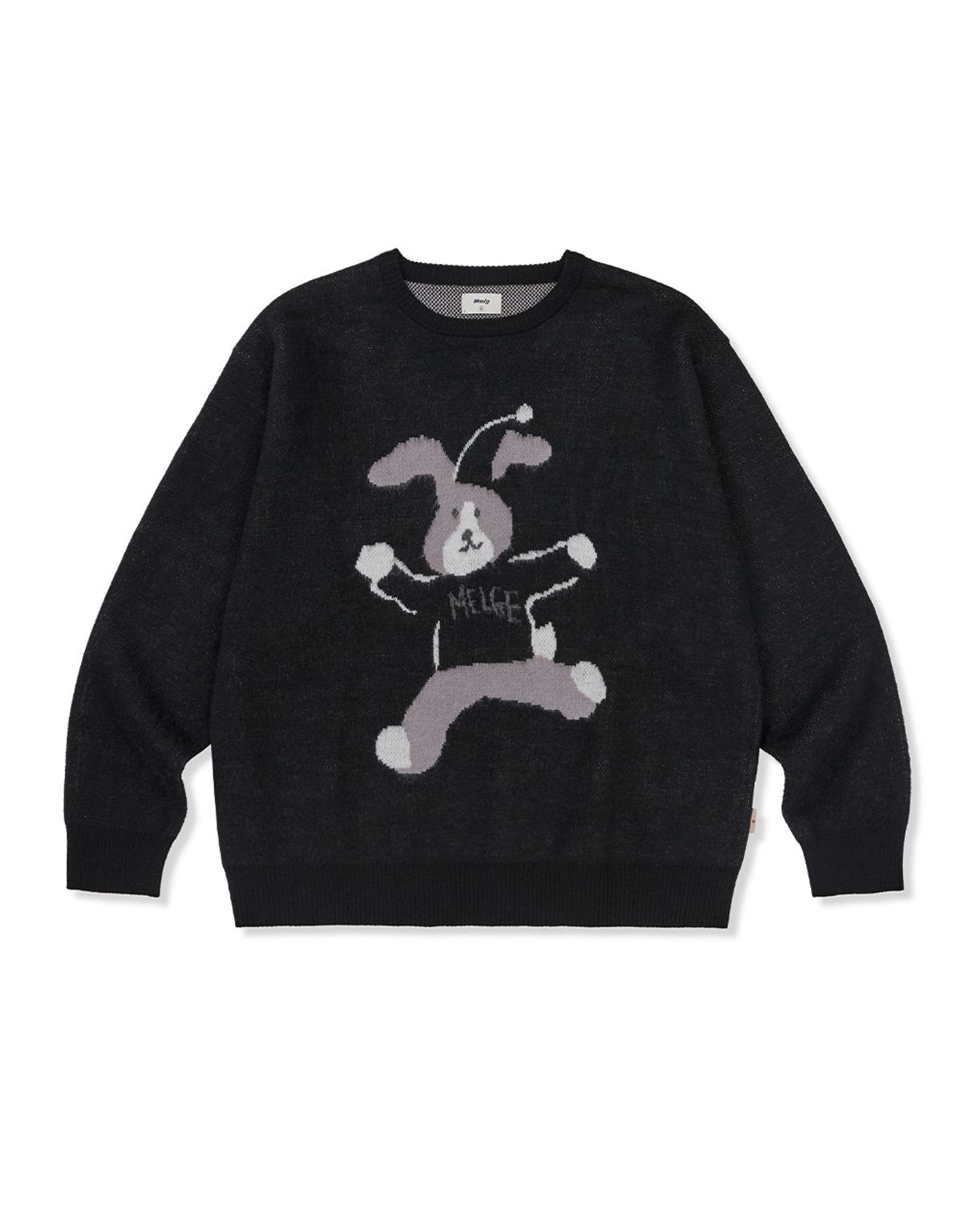 엠엠엘지(MMLG) [Mmlg] HOLIDAY MELGE KNIT (BLACK)