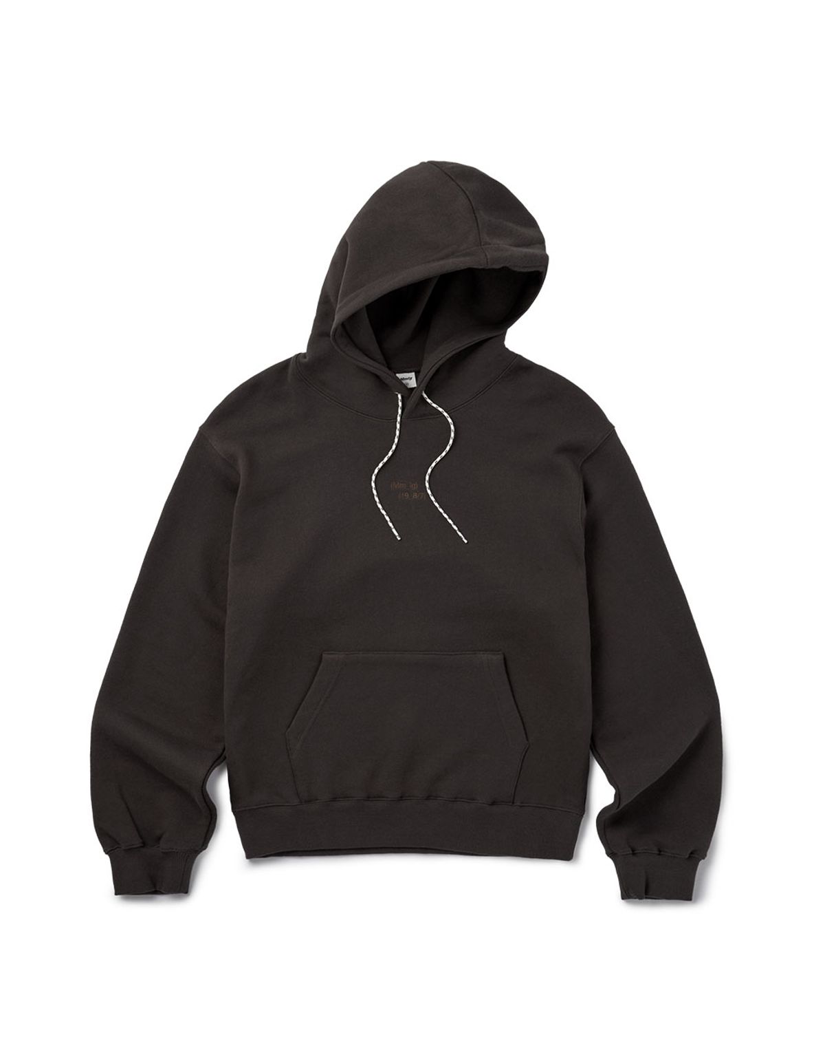 엠엠엘지(MMLG) [Mmlg] STITCH PLAY HOODIE (WOODY BROWN)