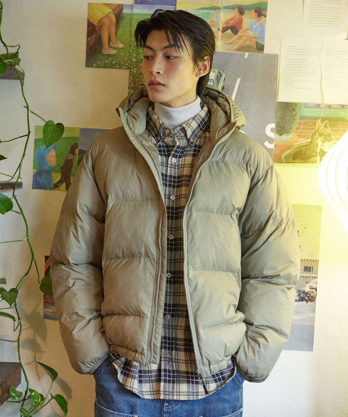 꼬모니노즈(COMONINOZ) HOOD MOUNTAIN PARKA [KHAKI]