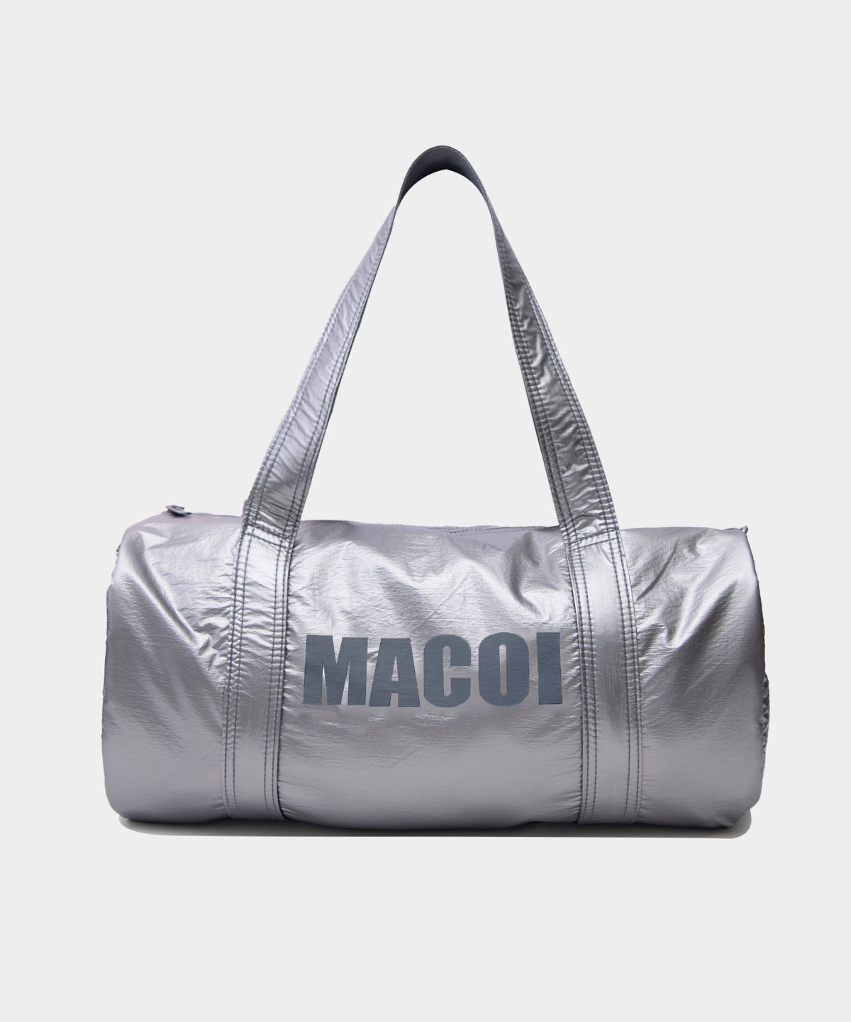 마코이(MACOI) 멀티 크로스 레더 프린팅 보스턴백 [그레이]
