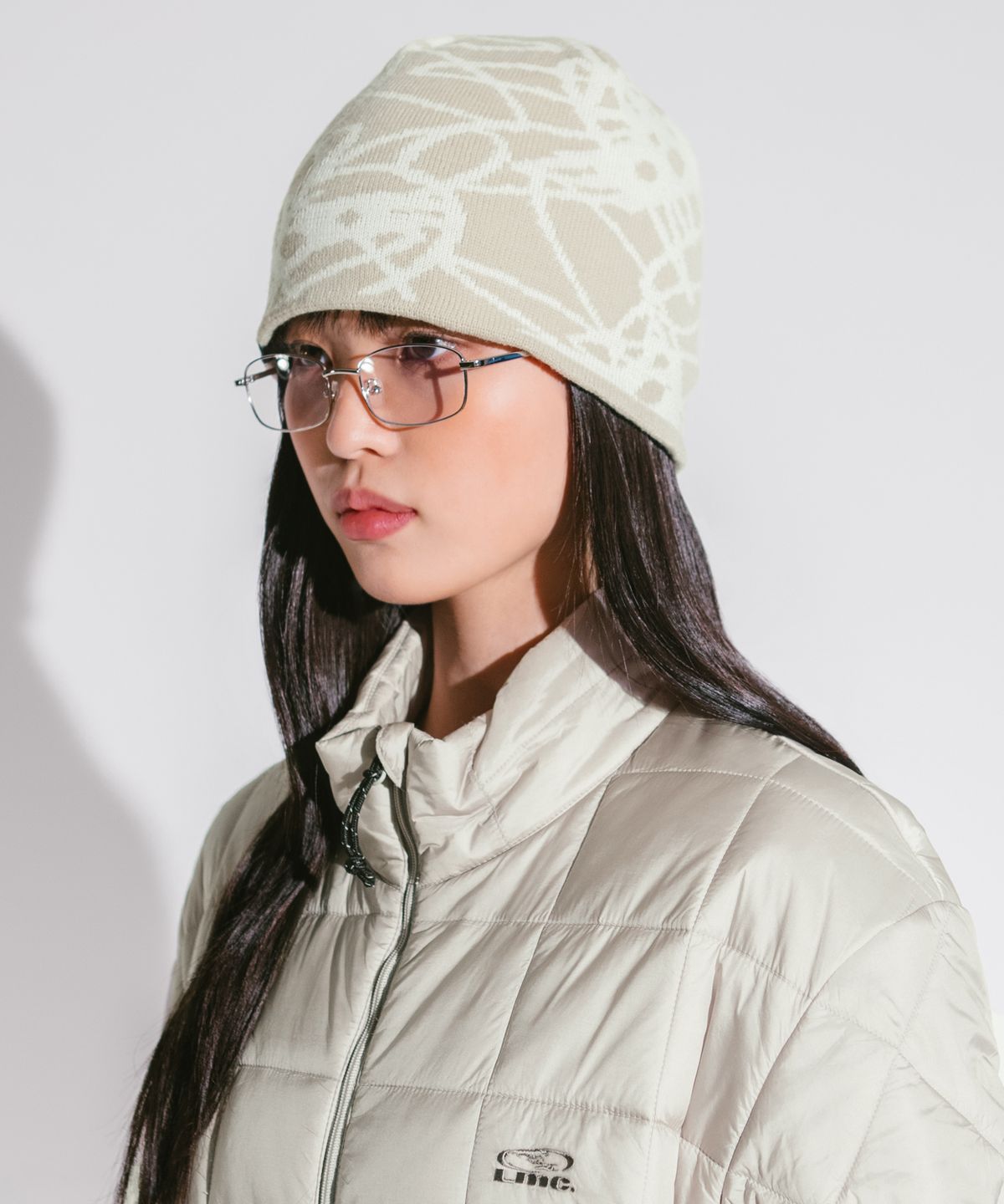 엘엠씨(LMC) FLOWER UNCUFFED BEANIE beige