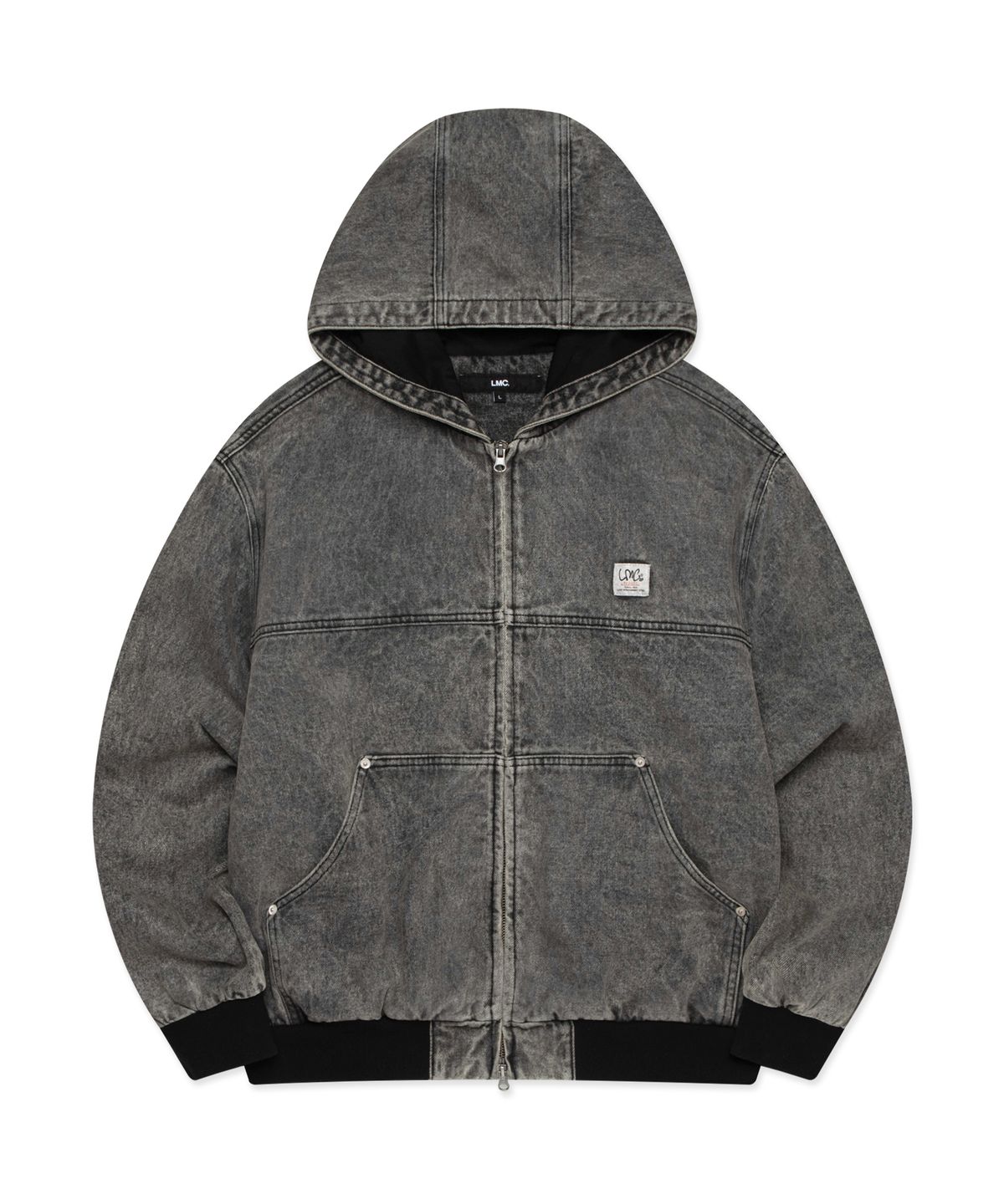 엘엠씨(LMC) DENIM WORK HOODIE JACKET gray