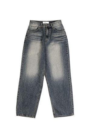 유즈리스 스트레이트 워싱 데님 블루