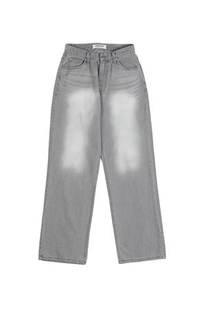 유즈리스 스트레이트 워싱 데님 그레이