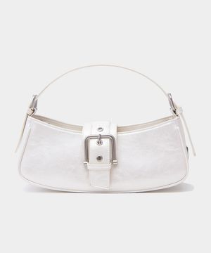 커브 버클 호보 미니 핸드백 [크림]