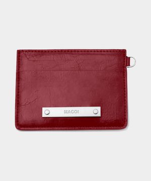슬림 인 포켓 크랙 카드 지갑 [레드]