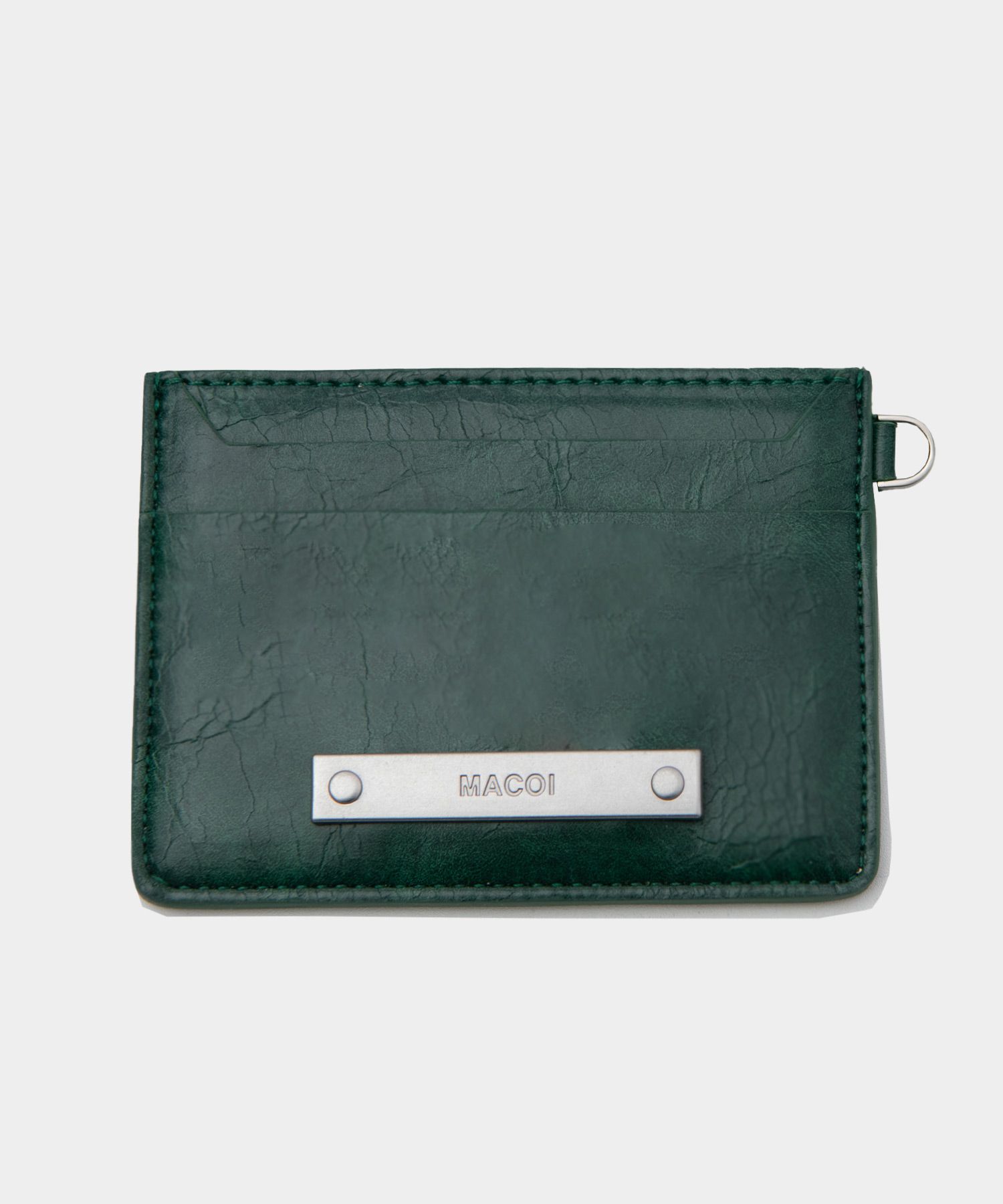長財布 MACOI Slim in Pocket Crack Card Wallet Green 24A777M7-3700 MUSINSA公式 | MACOI Slim In Pocket Crack Card Wallet [Green]