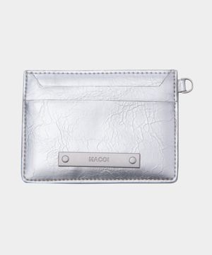 슬림 인 포켓 크랙 카드 지갑 [실버]