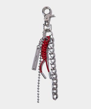 스쿠비드 컬러 체인 로고 키링 [레드]