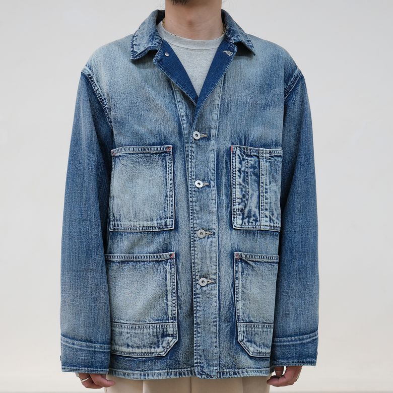 40s Vintage Coverall Jacket_Bleach