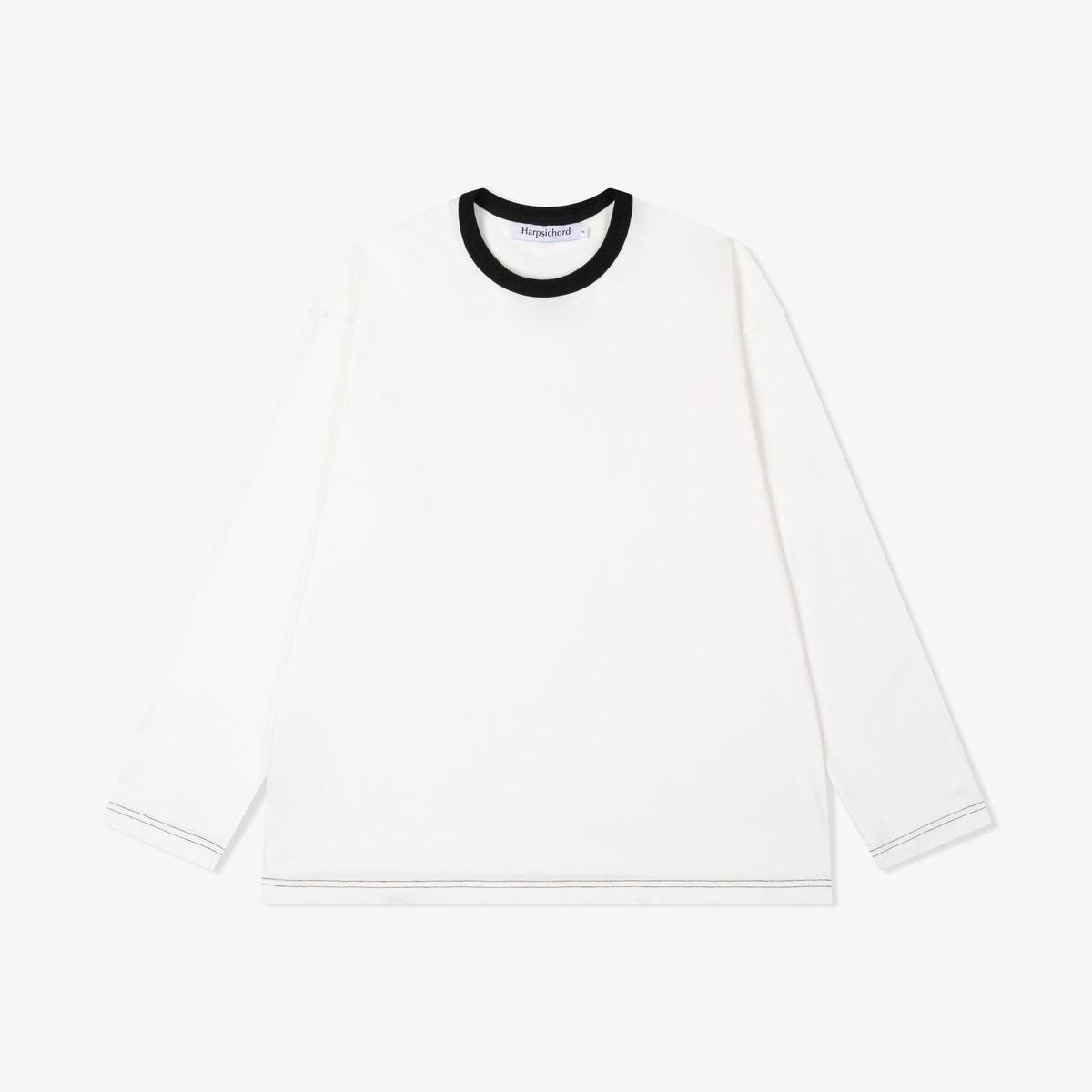 하프시코드(HARPSICHORD) Layer T-shirt (Black/White)