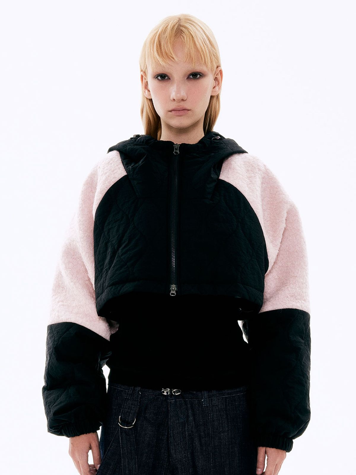 비수스(VISUS) Padded Wool Jacket_Black