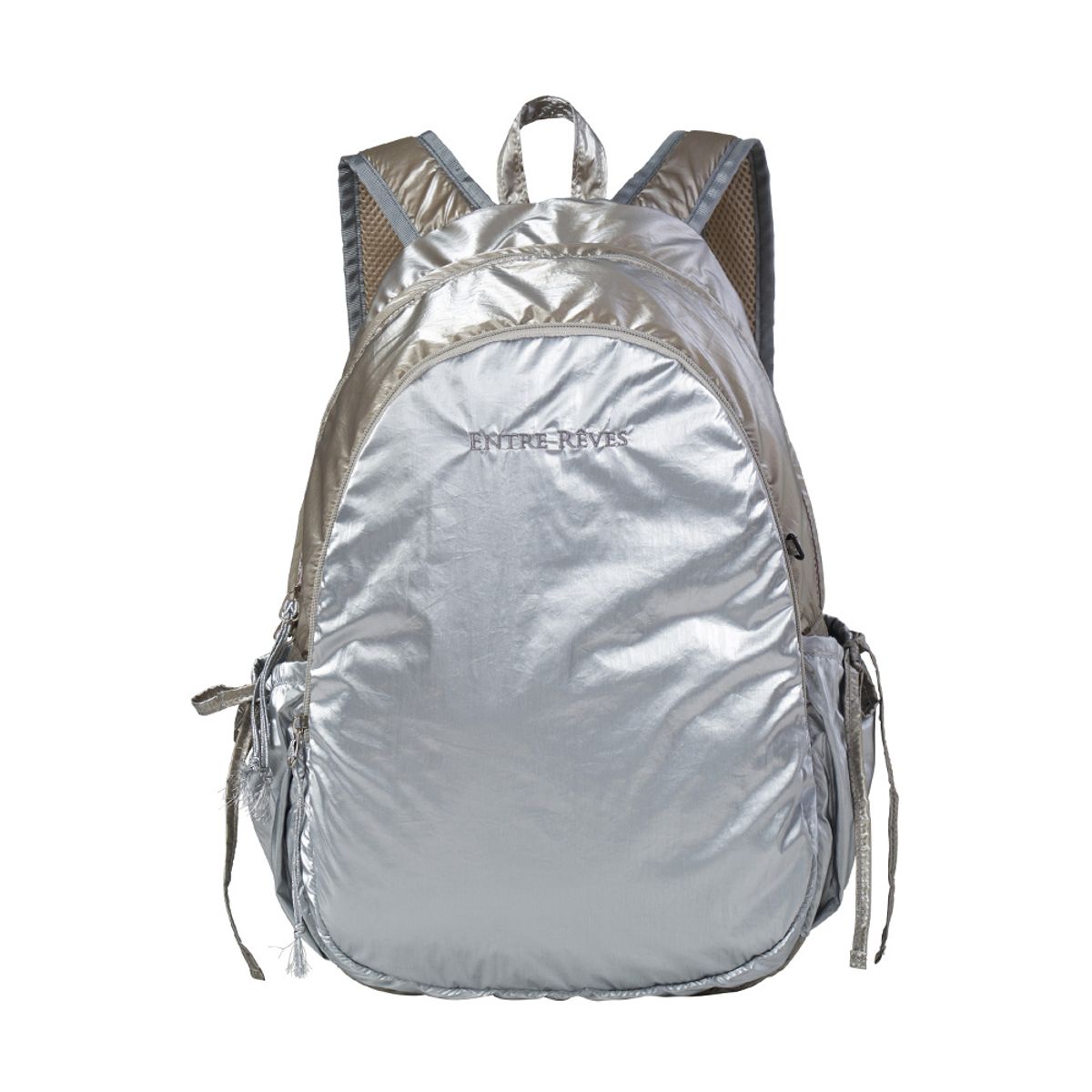 앙트레브(ENTRE REVES) 멜로우셸 백팩 실버 MELLOW SHELL BACKPACK - SILVER