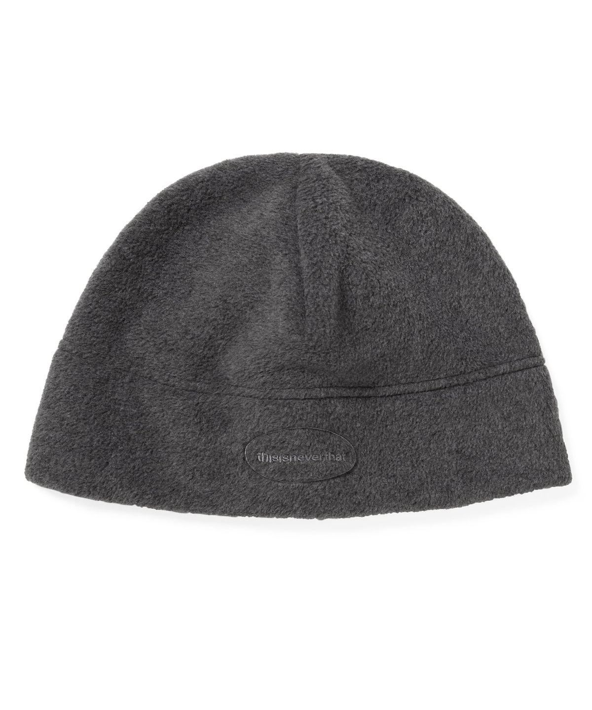 디스이즈네버댓(THISISNEVERTHAT) E/T-Logo Fleece Beanie Charcoal
