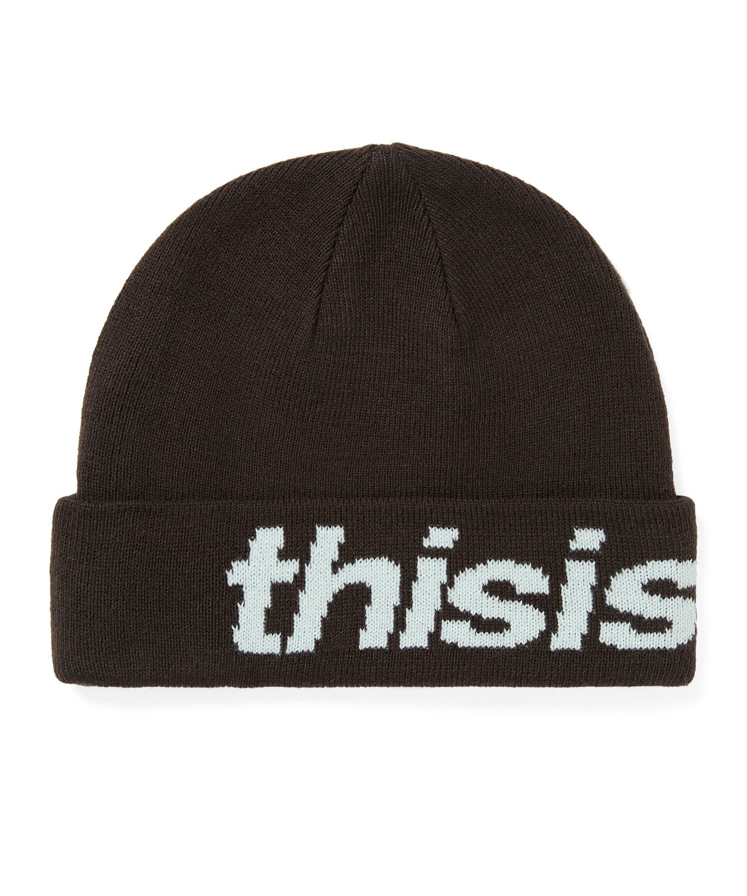 MUSINSA公式 | thisisneverthat HSP-Logo Big Cuff Beanie Mocha