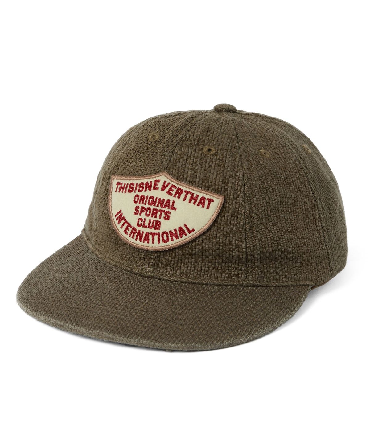 디스이즈네버댓(THISISNEVERTHAT) Washed Dobby Patch Cap Olive