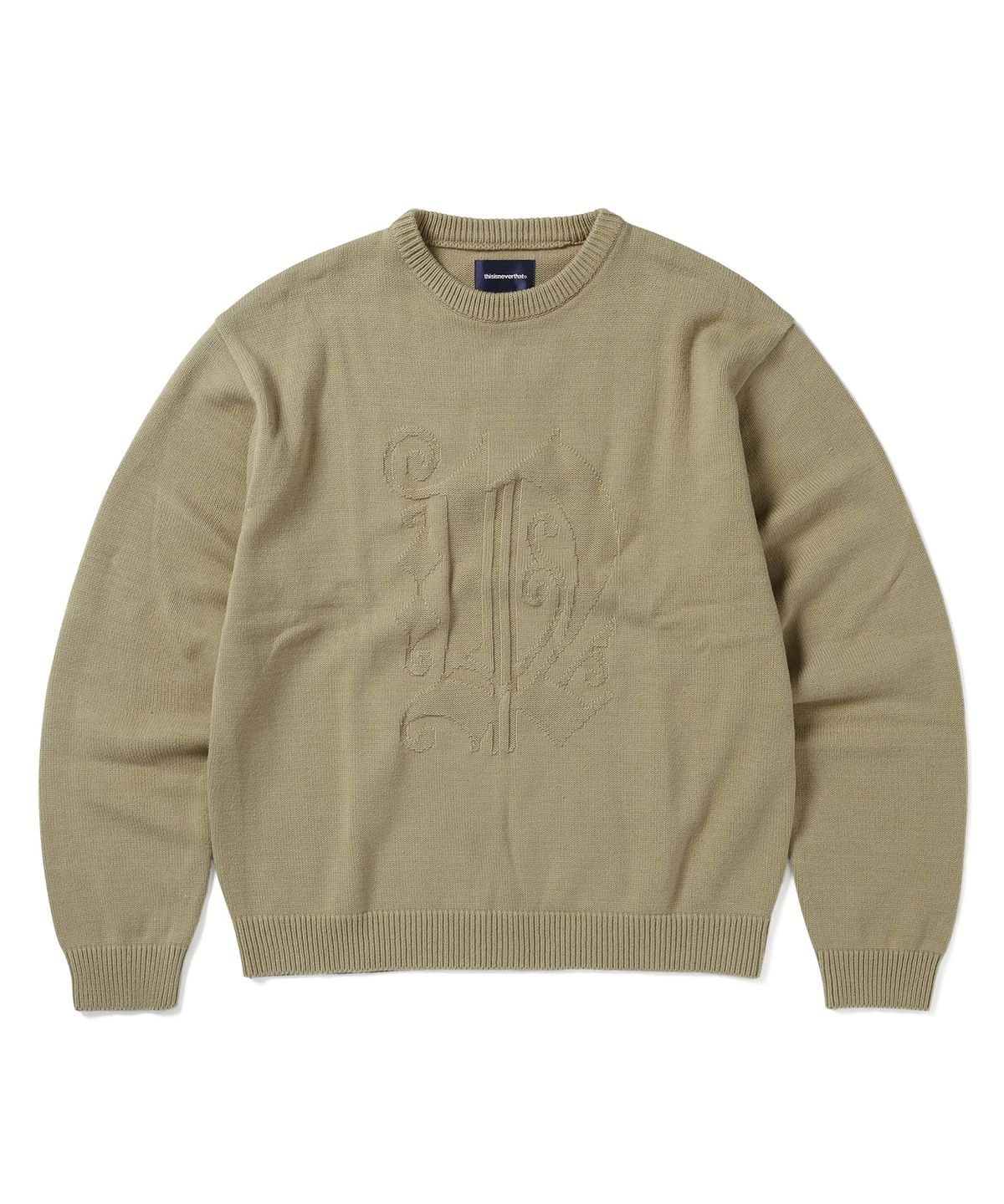디스이즈네버댓(THISISNEVERTHAT) Fortuna N-Logo Sweater Beige