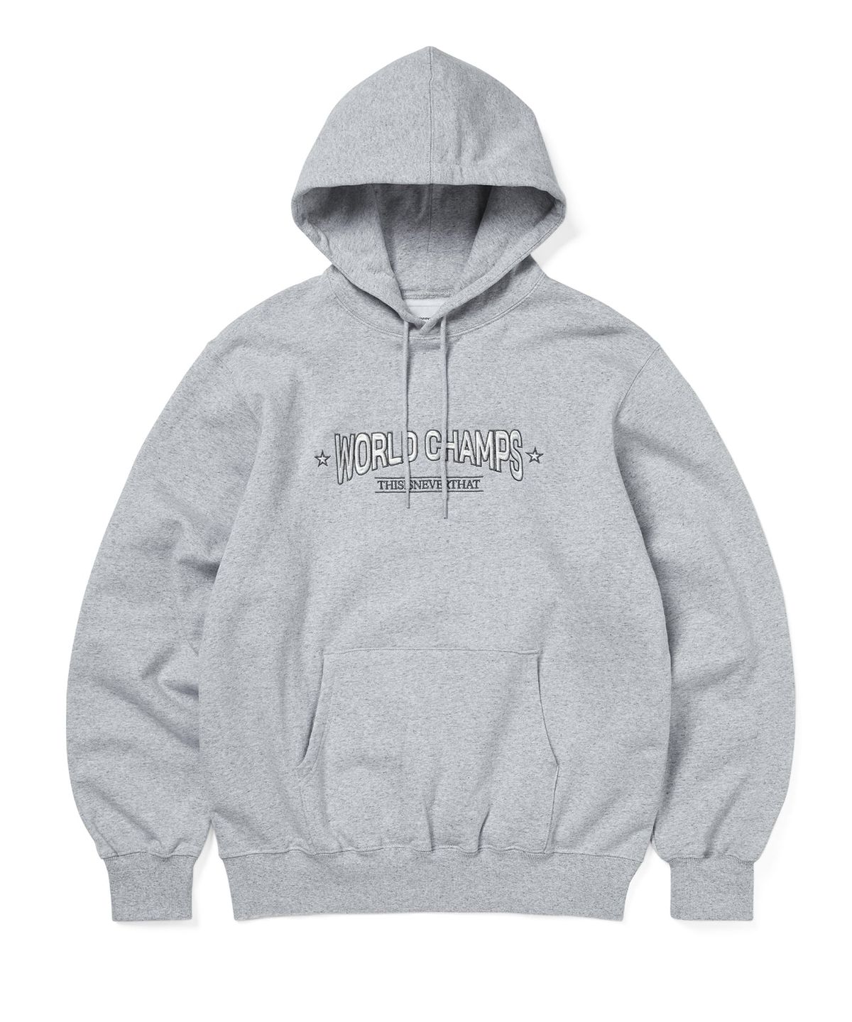 디스이즈네버댓(THISISNEVERTHAT) WORLD CHAMPS Hoodie Heather Grey