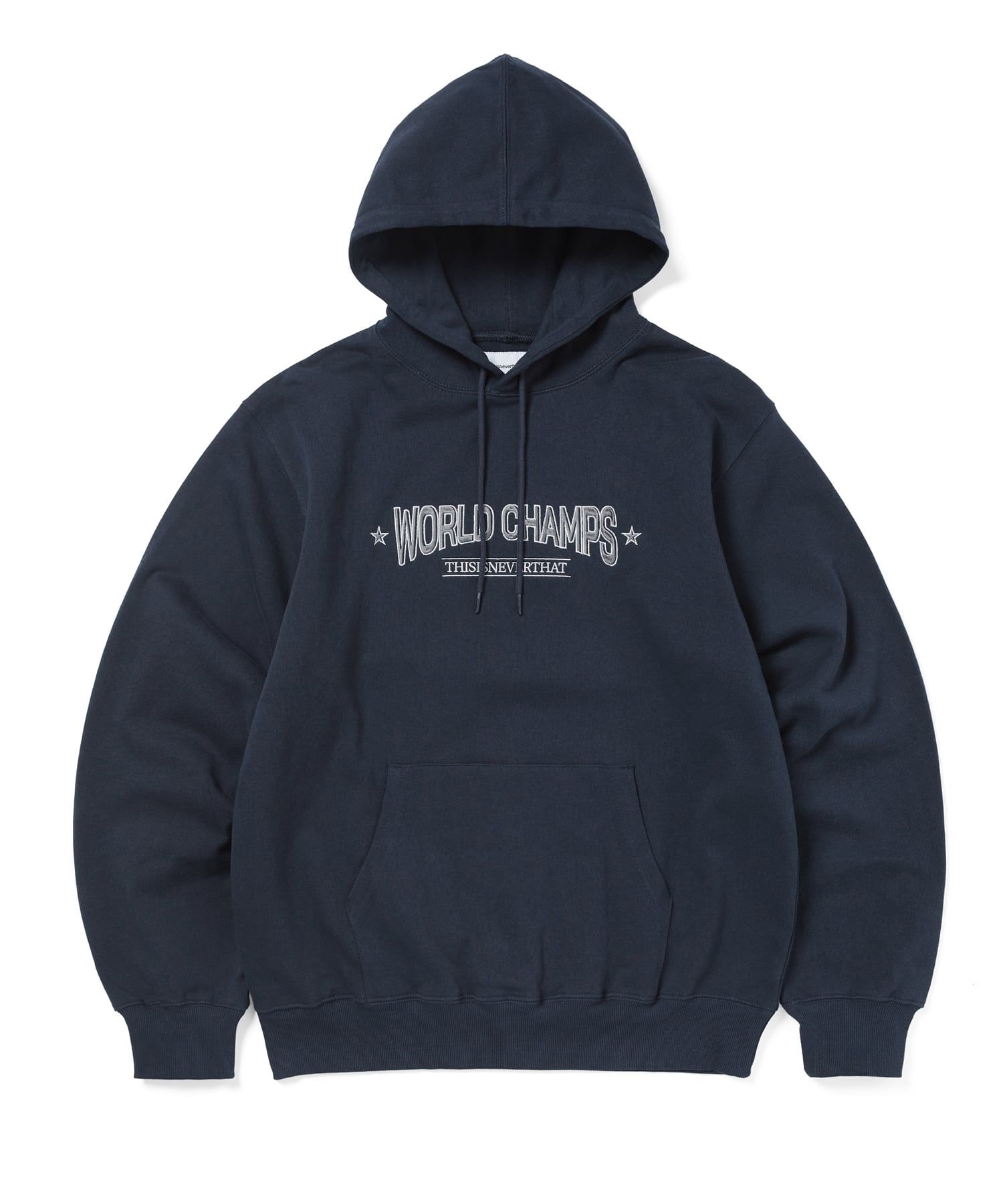 【THISISNEVERTHAT】WORLD CHAMPS パーカー ネイビー MUSINSA公式 | thisisneverthat® WORLD CHAMPS Hoodie Navy