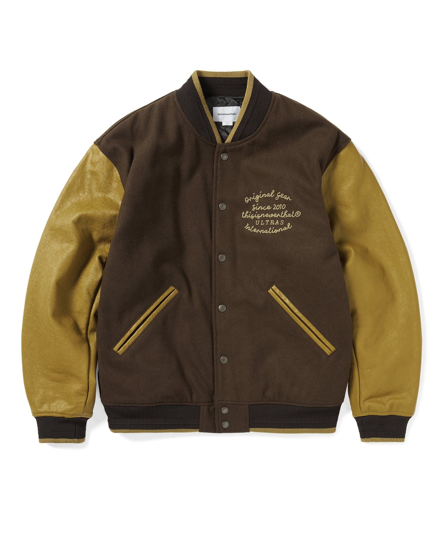 thisisisneverthat スタジャン Faded Stadium Jacket – thisisneverthat® JP