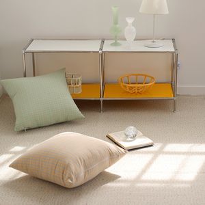 유니크 사계절 짜임 면 양모 울 러그